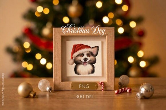 Christmas Dog PNG: Cute Puppy Illustrations for Blogs
