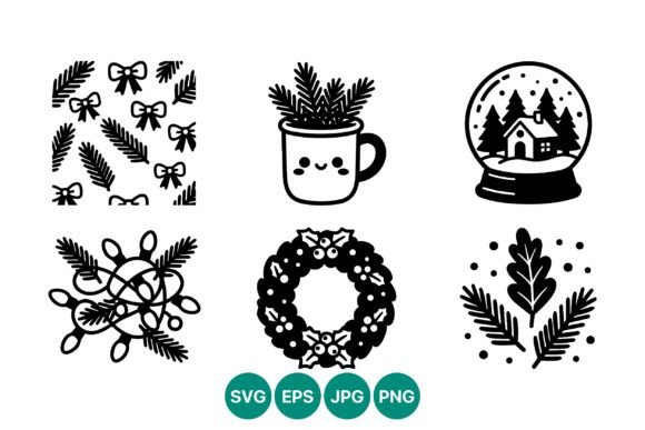 Christmas Vector Icons Collection: Festive Illustrations