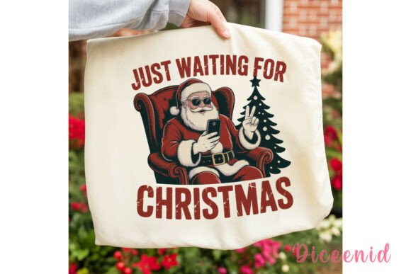 Distressed Santa Selfie Christmas PNG Review