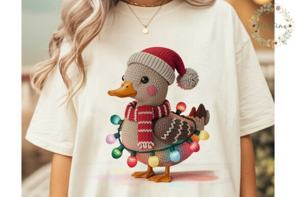Knitted Christmas Duck PNG Clipart Review