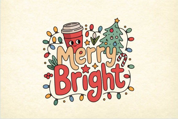 Merry Bright Christmas Whimsical Holiday Freebies