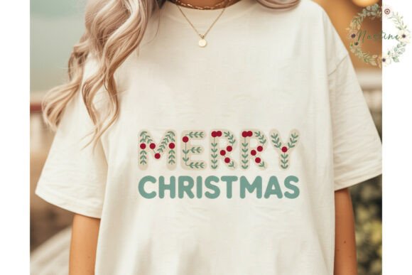 Merry Christmas Botanical PNG Clipart for Illustrations