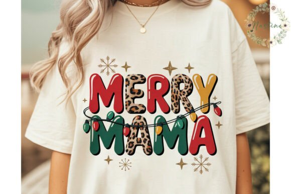 Merry Mama Leopard Christmas PNG: Bold Illustrations