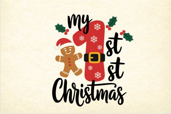 My 1st Christmas Baby Holiday Design Freebies