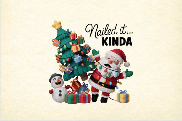 Nailed It Kinda Quote Christmas Santa Freebies