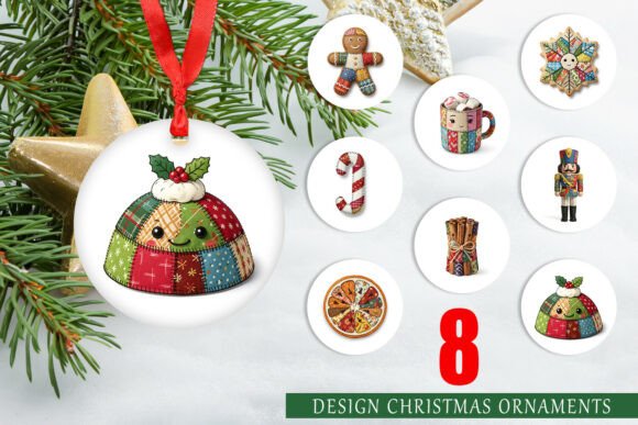 Patchwork Christmas Treat Ornament PNG: A Designer’s Review