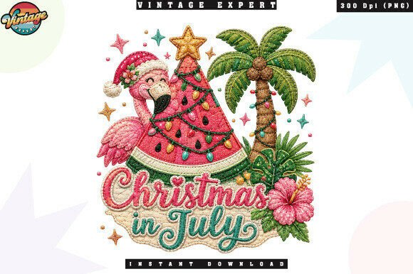 Retro Christmas in July Summer PNG: A Brand Review