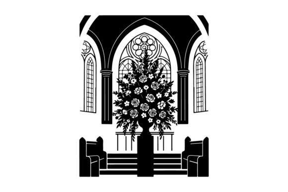 Review: Christmas Floral Arrangement in Gothic C Illustrations