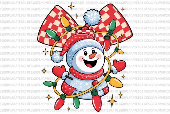 Snowman Christmas Bow Png: Festive Illustrations